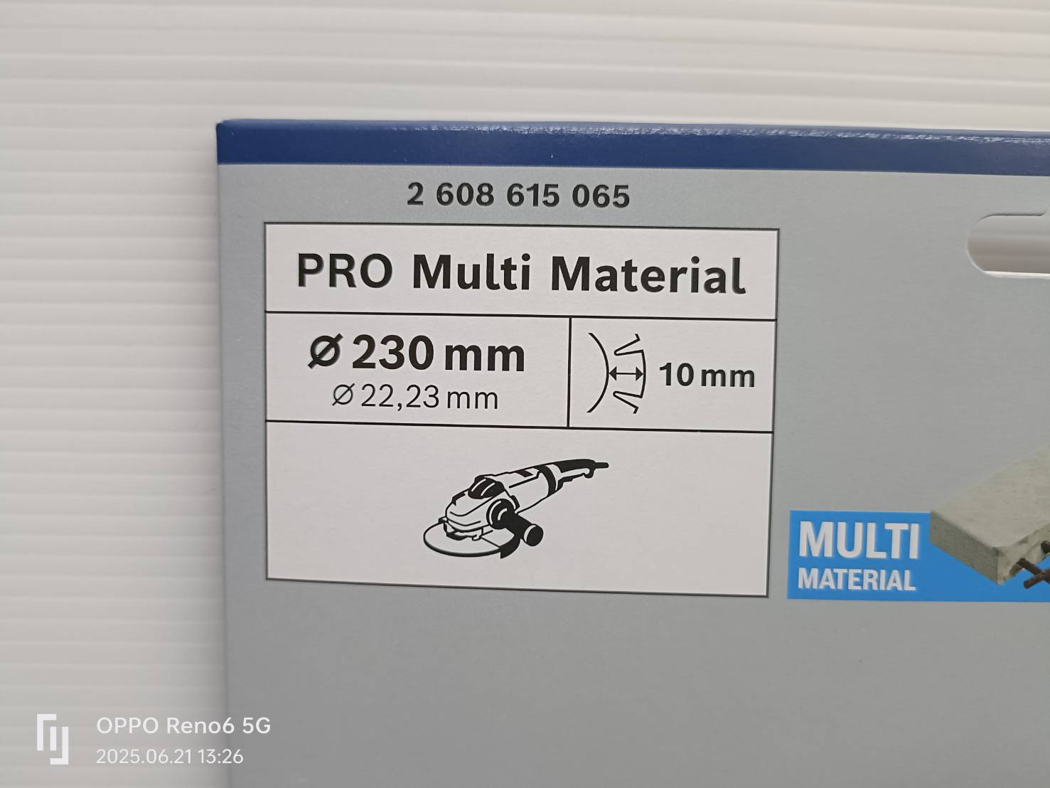 ใบเพชรตัดคอนกรีต 9" BOSCH PRO Multi Material Diamond Disc, 230 x 22.23 mm