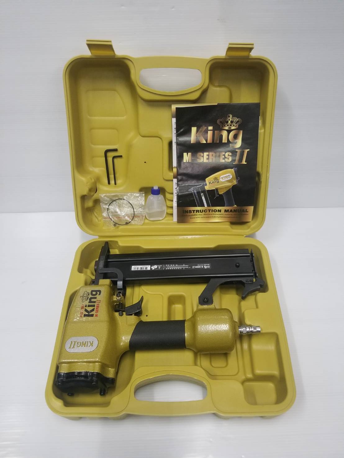 แม็กยิงตะปูลมคอนกรีต-ไม้ ขาเดี่ยว FST-50 KING (M-SERIES) II