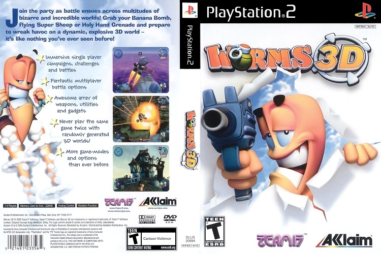 WORMS 3D [US : DVD5 1 Disc]