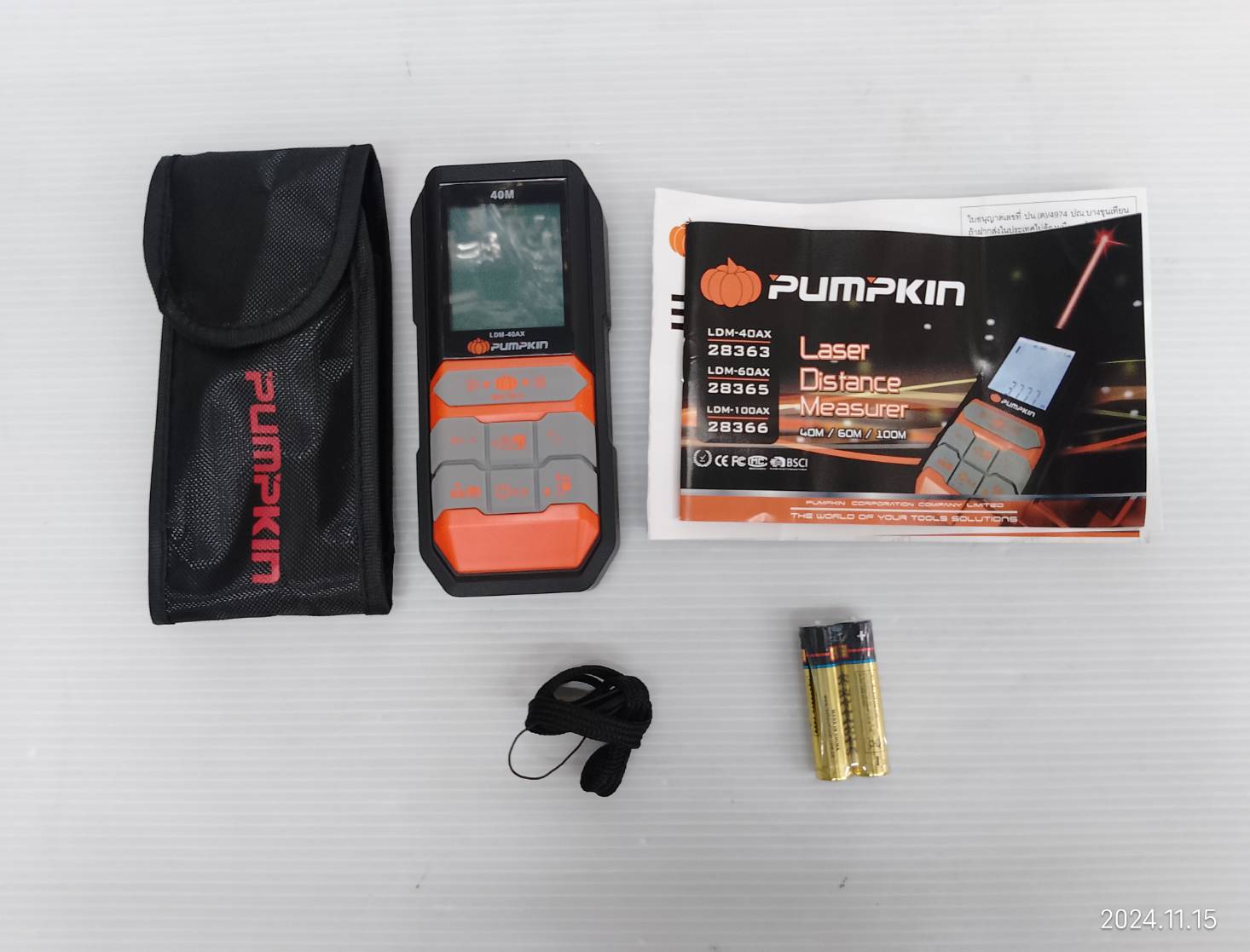 เลเซอร์วัดระยะ40ม. LDM-40AX PUMPKIN
