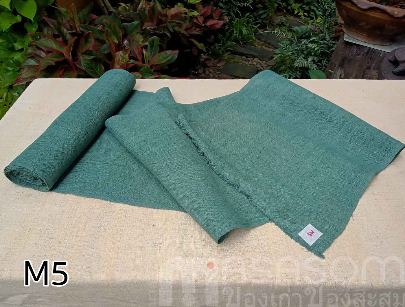 ผ้าใยกัญชงทอมือย้อมสี