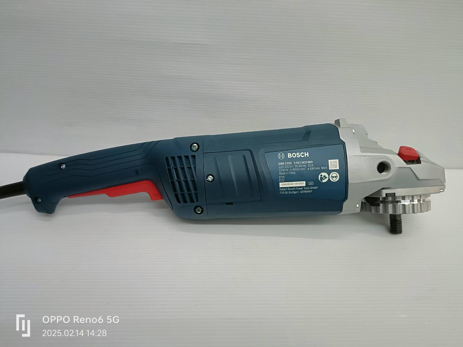 หินเจียรไฟฟ้า7" GWS2200-180 BOSCH Professional 06018C00K0