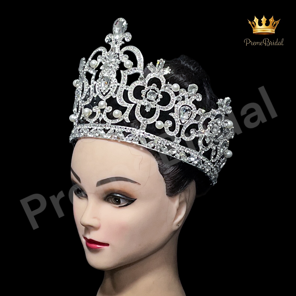 (พร้อมส่ง) เทียร่า 166 สีเงิน มงกุฎนางงาม ที่ฮิตที่สุด งานสวย ปราณีต สินค้าพร้อมส่งจากไทย