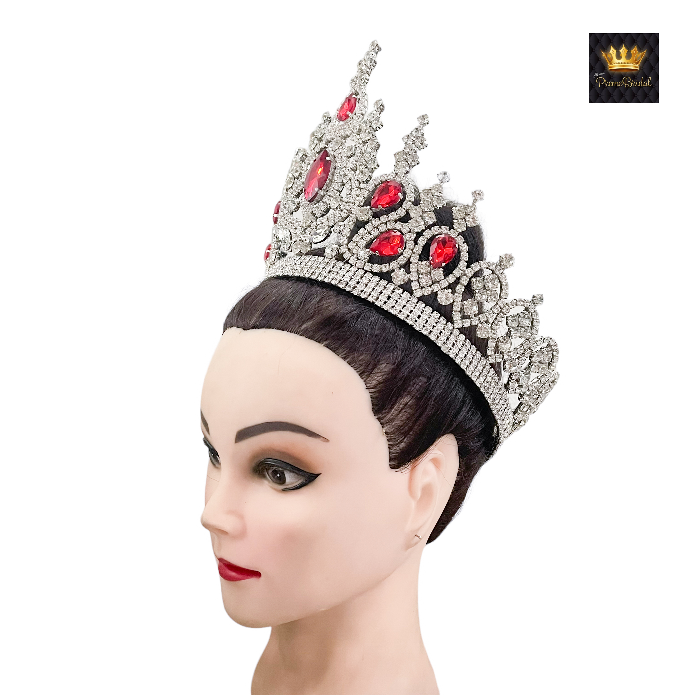 (พร้อมส่งจากไทย) มงกุฏ 108 สีแดง มงกุฎนางงาม มงกุฎเพชร มงกุฎประกวด สินค้าพร้อมส่ง ไม่ต้องรอนาน งานพรีเมี่ยม