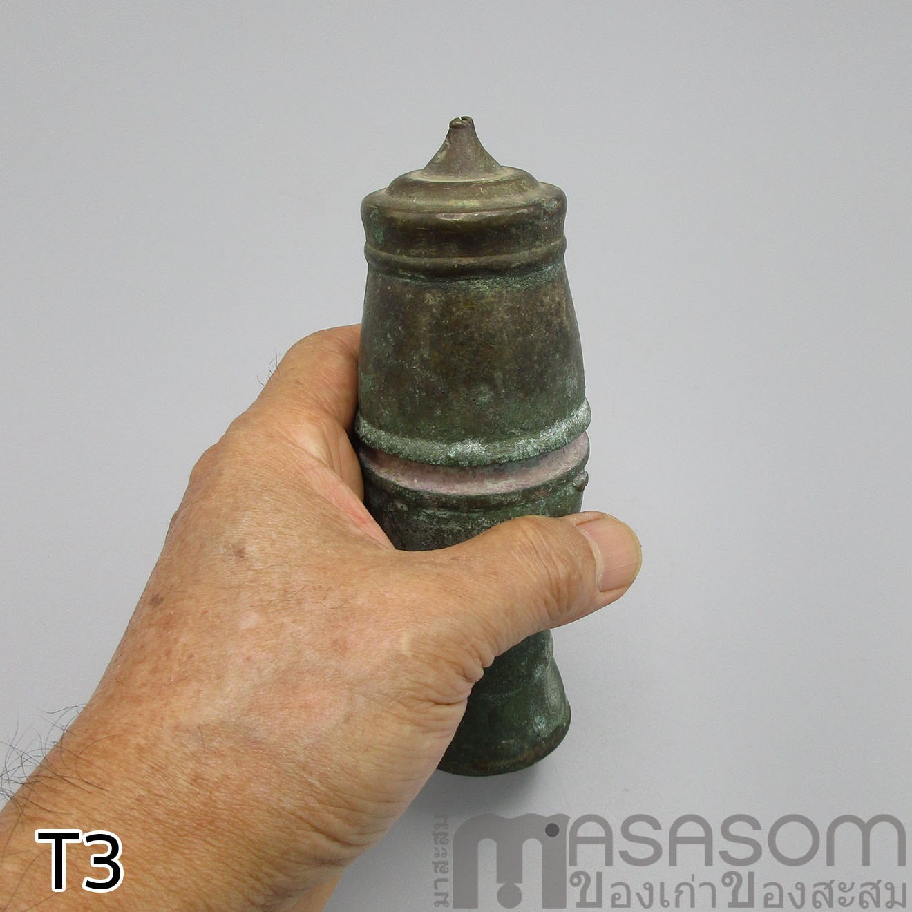 เต้าปูนทองเหลืองโบราณ