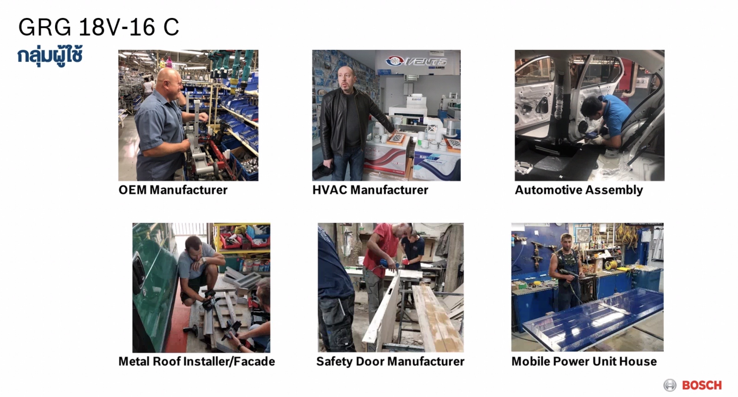 เครื่องยิงรีเวท18V GRG18V-16C BOSCH SOLO