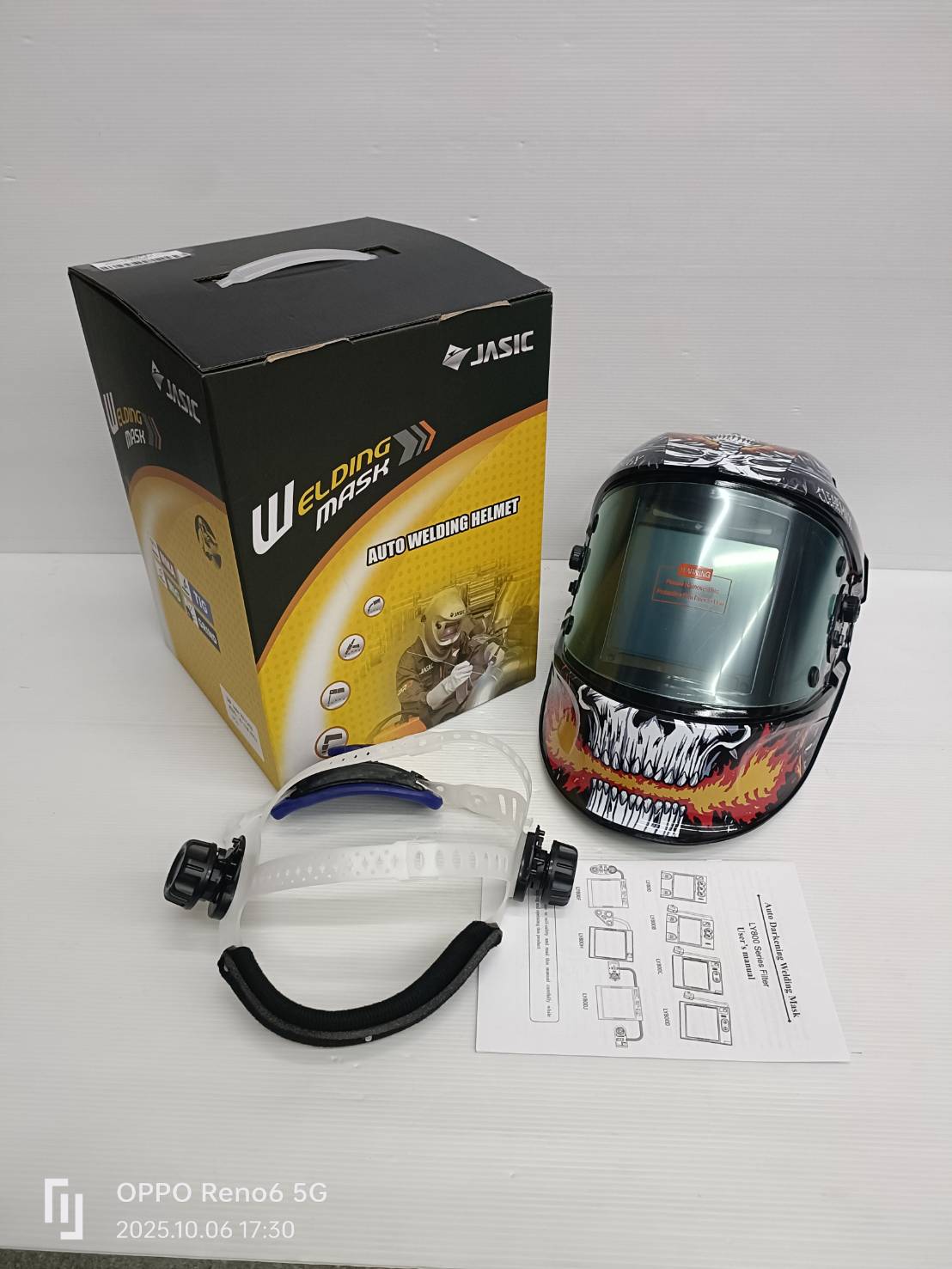 หน้ากากปรับแสงอัตโนมัติ JASIC รุ่น LY800J มีโหมดเครื่องเจียร