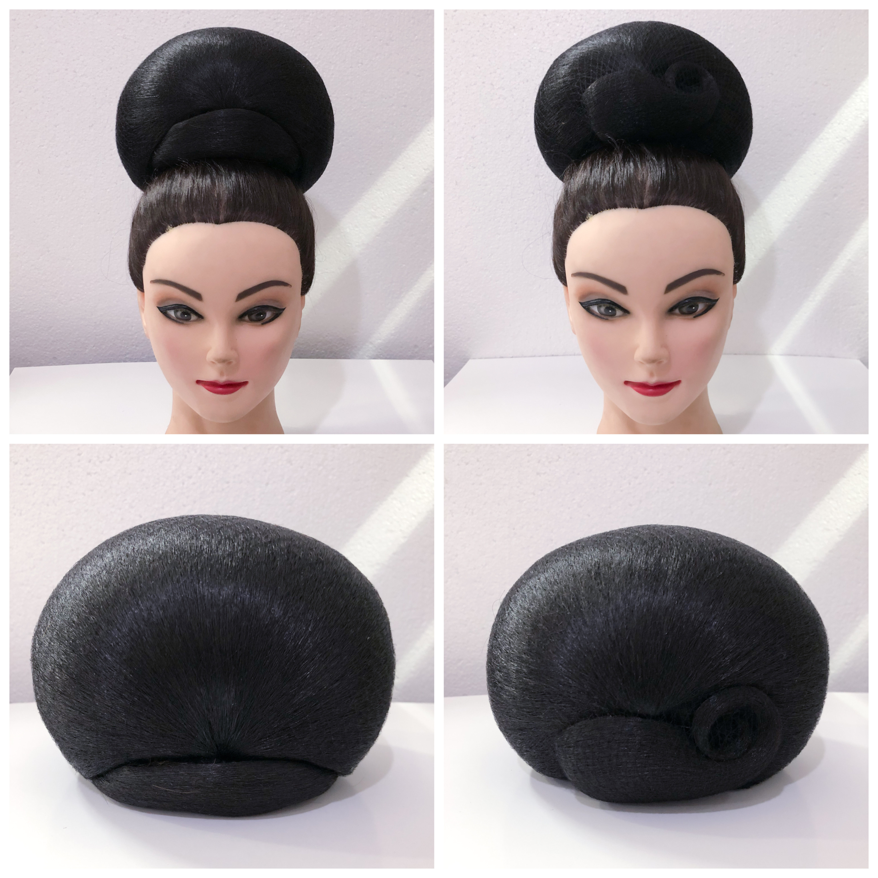 (พร้อมส่ง) โก๊ะผมหม้อตาลเรียบ ไซส์นางงาม ใส่ได้ 2 แบบ