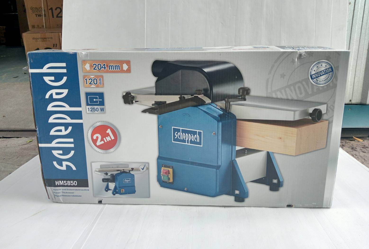 เครื่องไส-รีดไม้ 2IN1 8" HMS850 SCHEPPACH