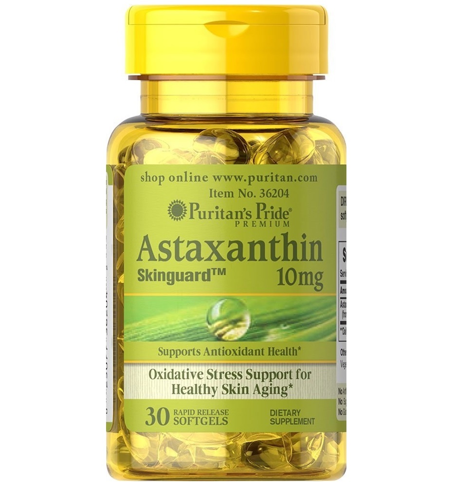 Puritan’s Pride Skinguard Natural Astaxanthin 10 mg 30 Softgels