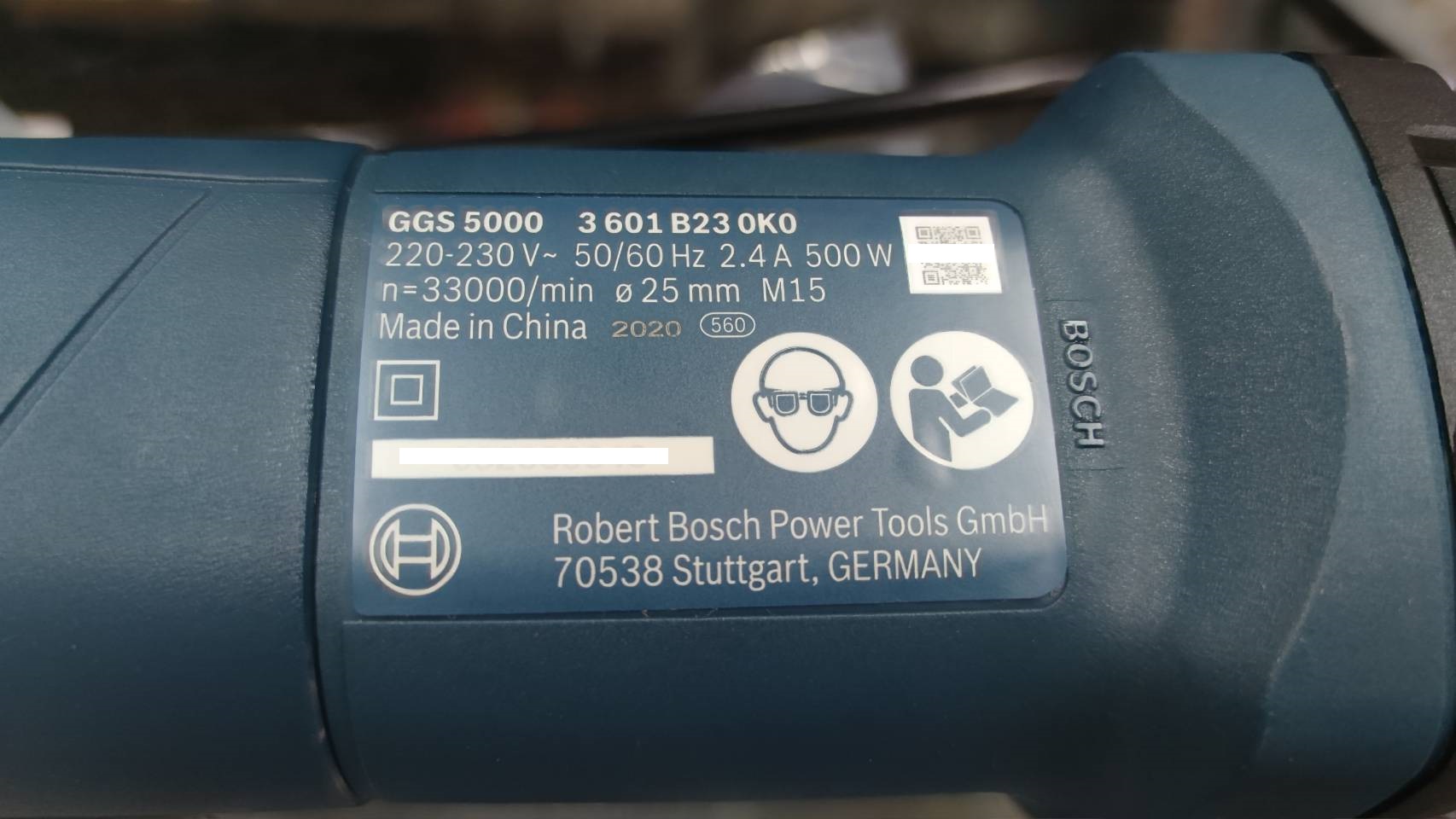 หินเจียรคอตรง GGS5000 BOSCH