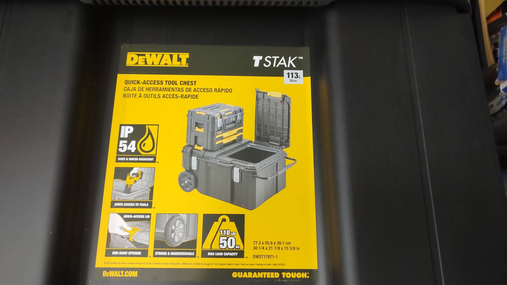 กล่องมีล้อลาก DWST17871-1 DEWALT