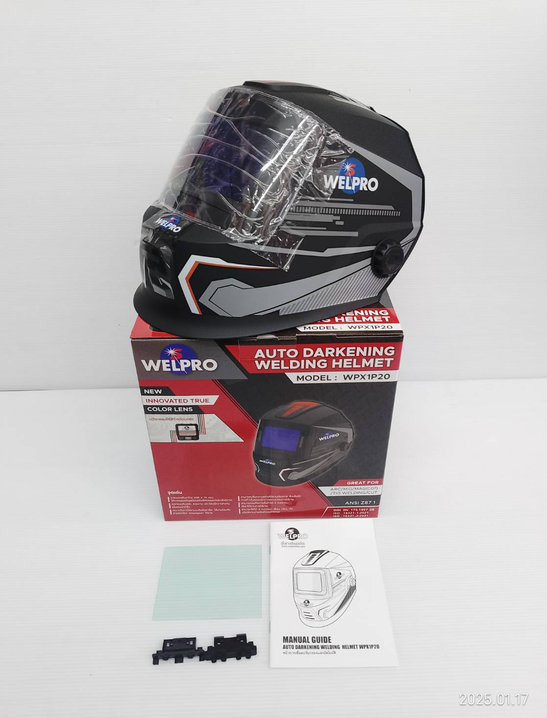 หน้ากากเชื่อมปรับแสงอัตโนมัติ WELPRO รุ่น WPX1P20