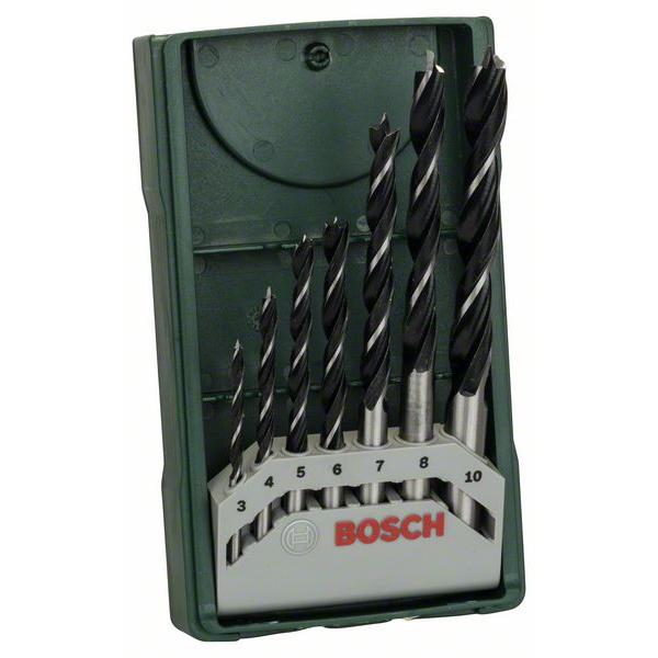 BOSCH ชุดดอกเจาะไม้ 7 ดอก/ชุด Mini-X-Line wood รุ่น 2607019580
