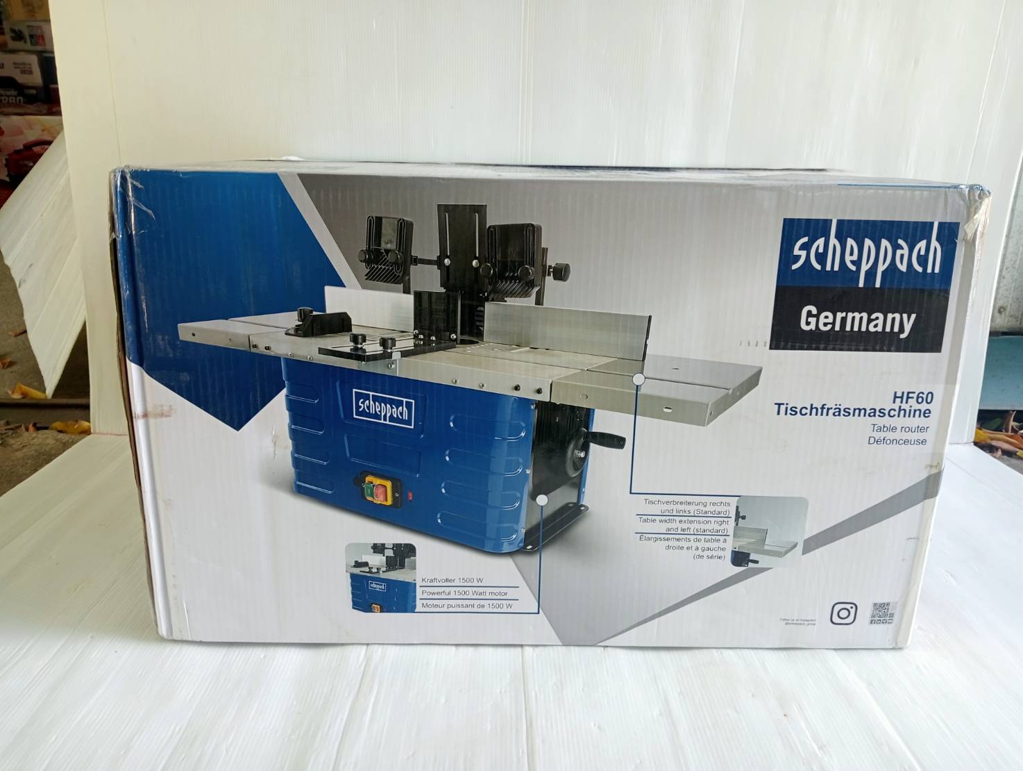 โต๊ะเร้าเตอร์พร้อมมอเตอร์ HF60 SCHEPPACH