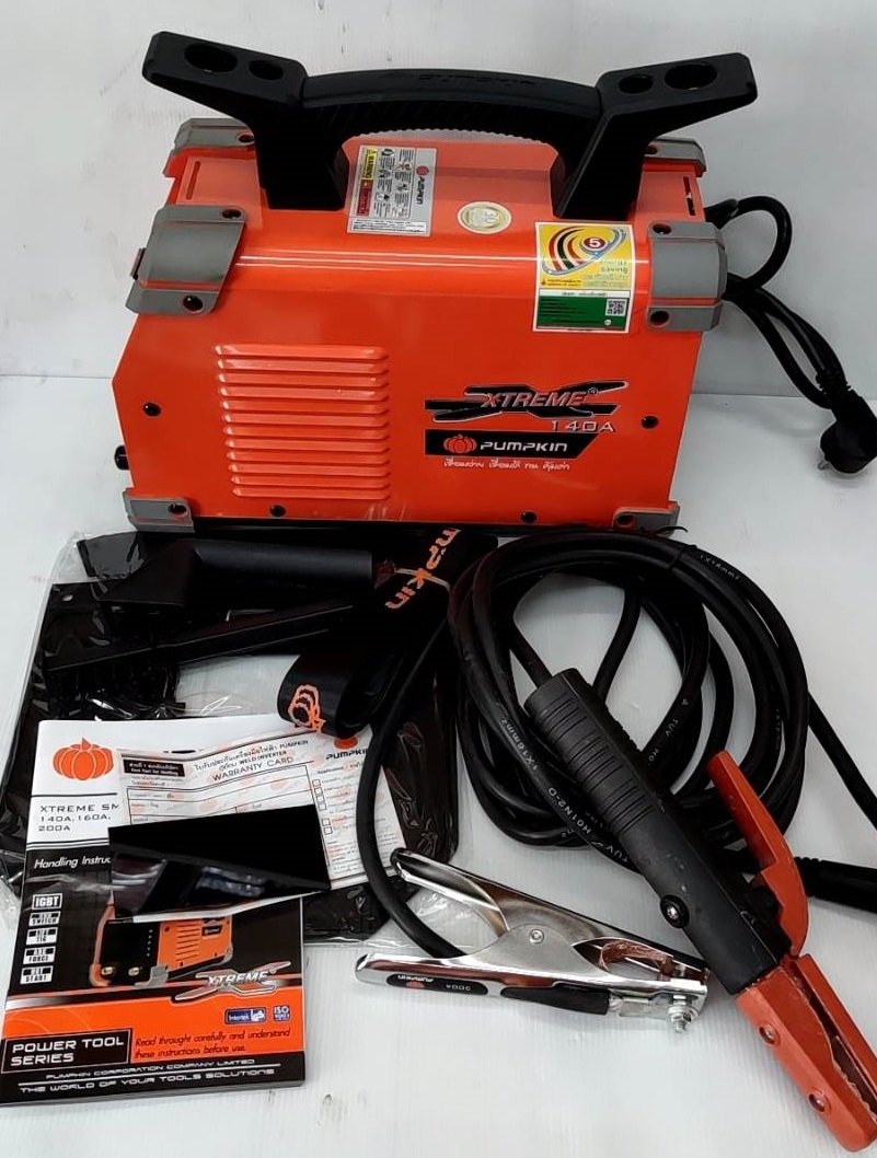 ตู้เชื่อมระบบ DIGITAL หน้าจอ LCD IGBT รุ่น XTREME140A PUMPKIN