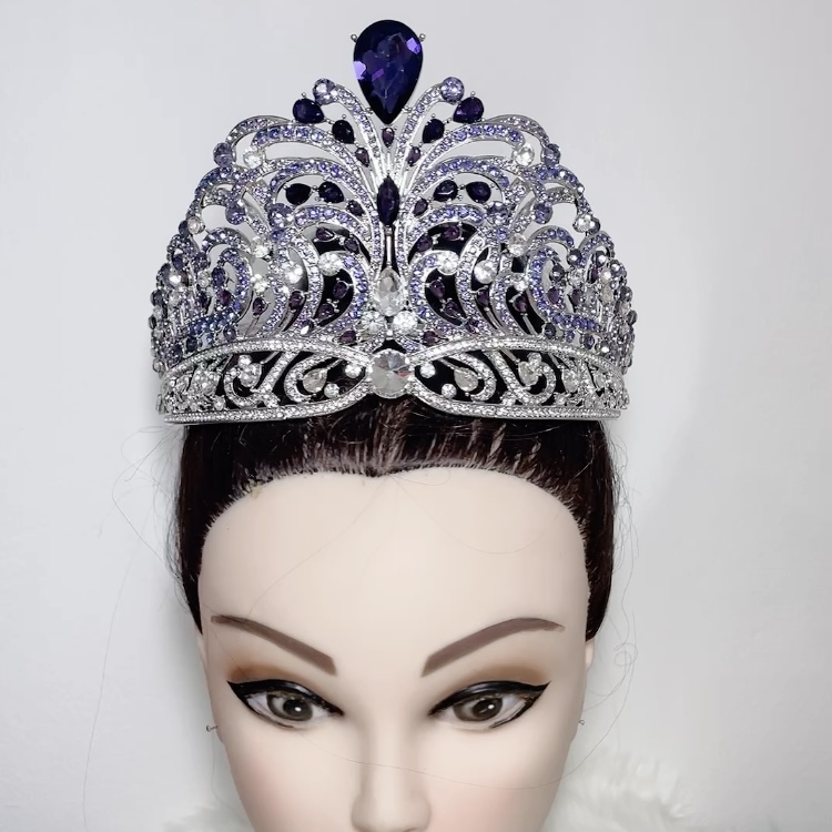 (พร้อมส่งจากไทย) มงกุฏ 112 มงกุฎมิสยูนิเวิร์ส 2022 สีม่วงเงิน