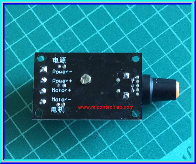 1x แผงวงจรควบคุมความเร็วมอเตอร์ 6-28Vdc 3A (PWM DC Motor Speed Control)