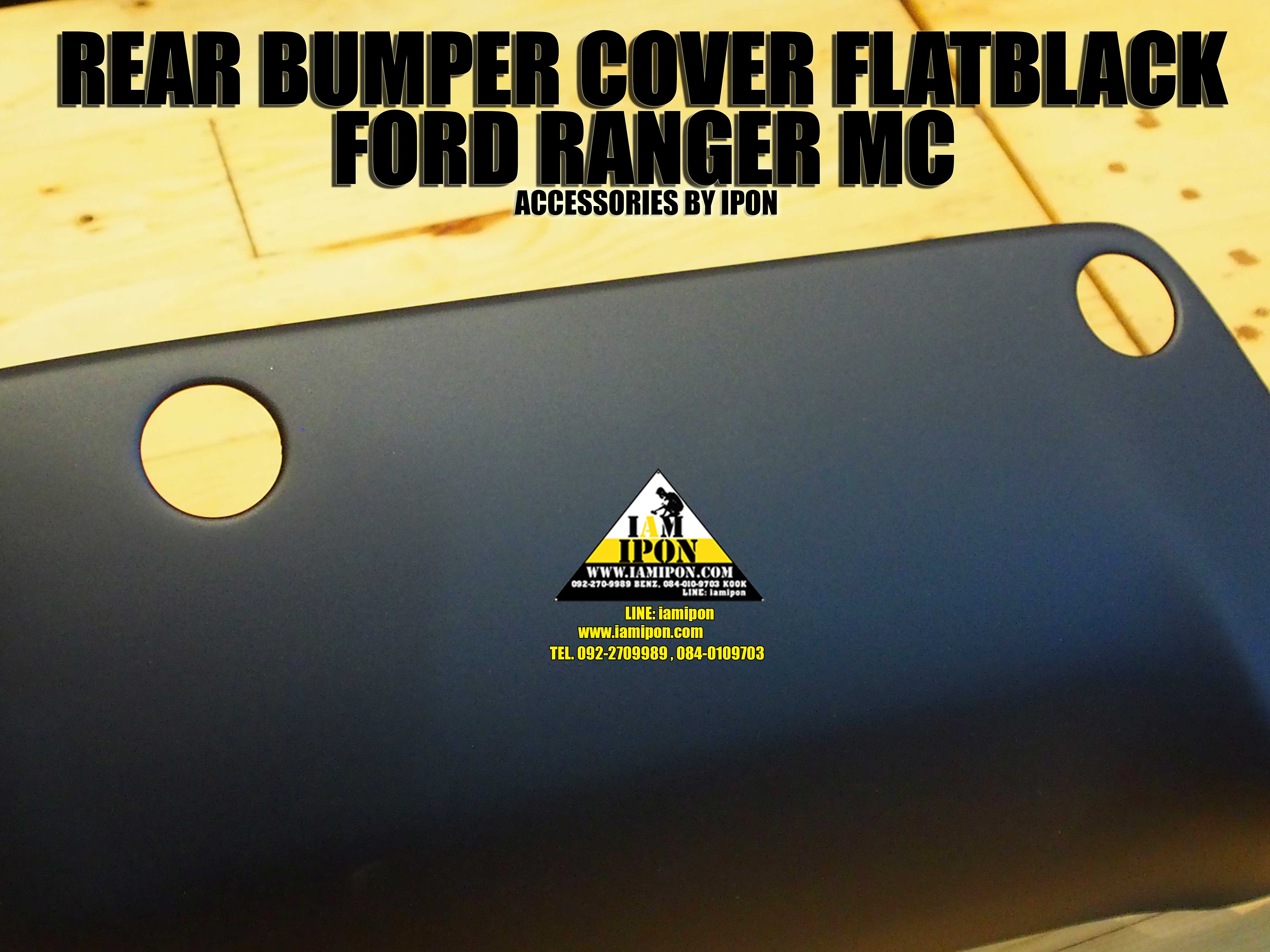 REAR BUMPER COVER FORD RANGER MC FLATBLACK ครอบกันชนท้ายดำด้านฟอร์ดเรนเจอร์ MC