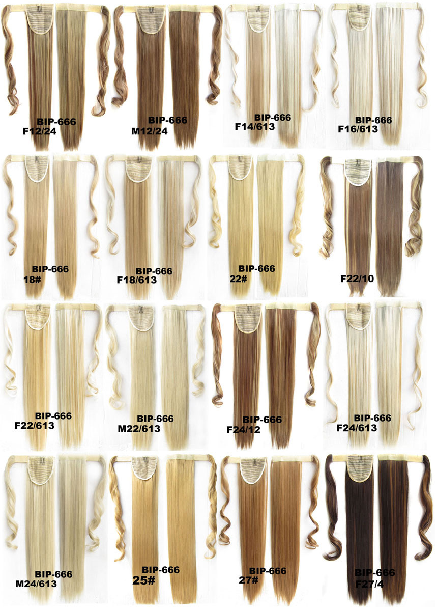 (พร้อมส่ง) วิกหางม้าแบบผูกมีปอยผมตรง ยาว 50 cm