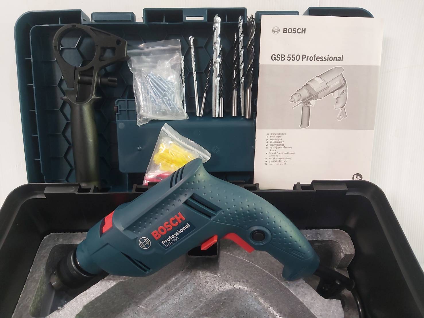 สว่านกระแทก1/2 GSB550 KIT BOSCH