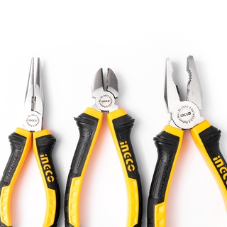 INGCO ชุดคีม 3 ตัวชุด (คีมปากจิ้งจก + คีมปากแหลม + คีมตัดปากเฉียง) รุ่น HKPS08318