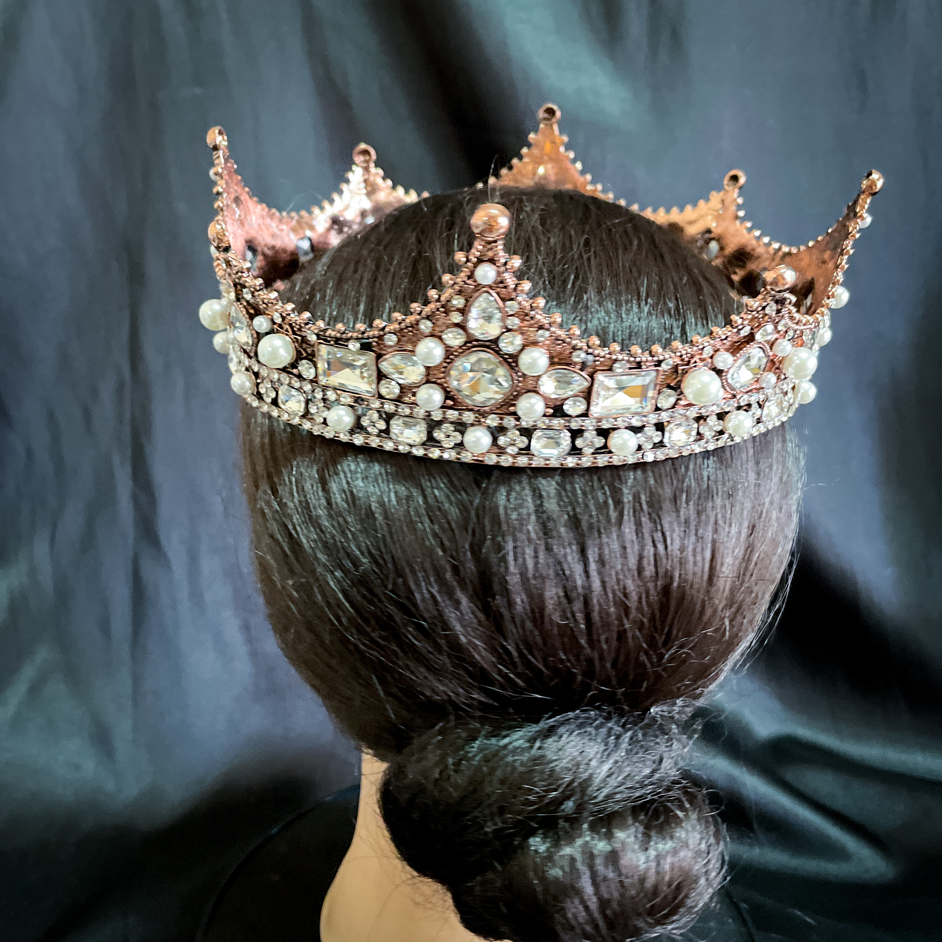 (พร้อมส่ง) มงกุฏผู้ชาย 035 สีวินเทจเพชรขาว มงกุฎผู้ชาย มงกุฎเจ้าชาย งานสวย ปราณีต QCเพชรทุกเม็ด