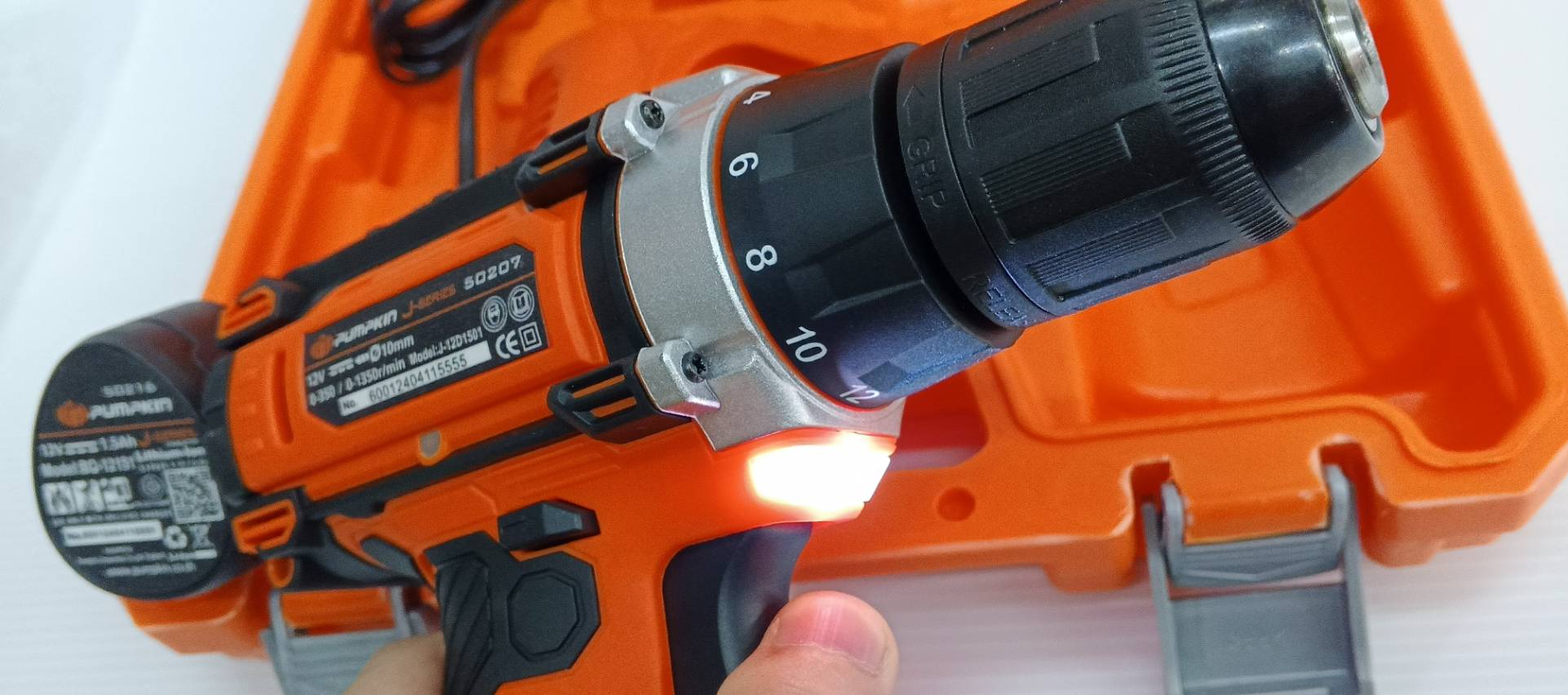 สว่านไขควงไร้สาย12V J-12D1501 PUMPKIN #50207