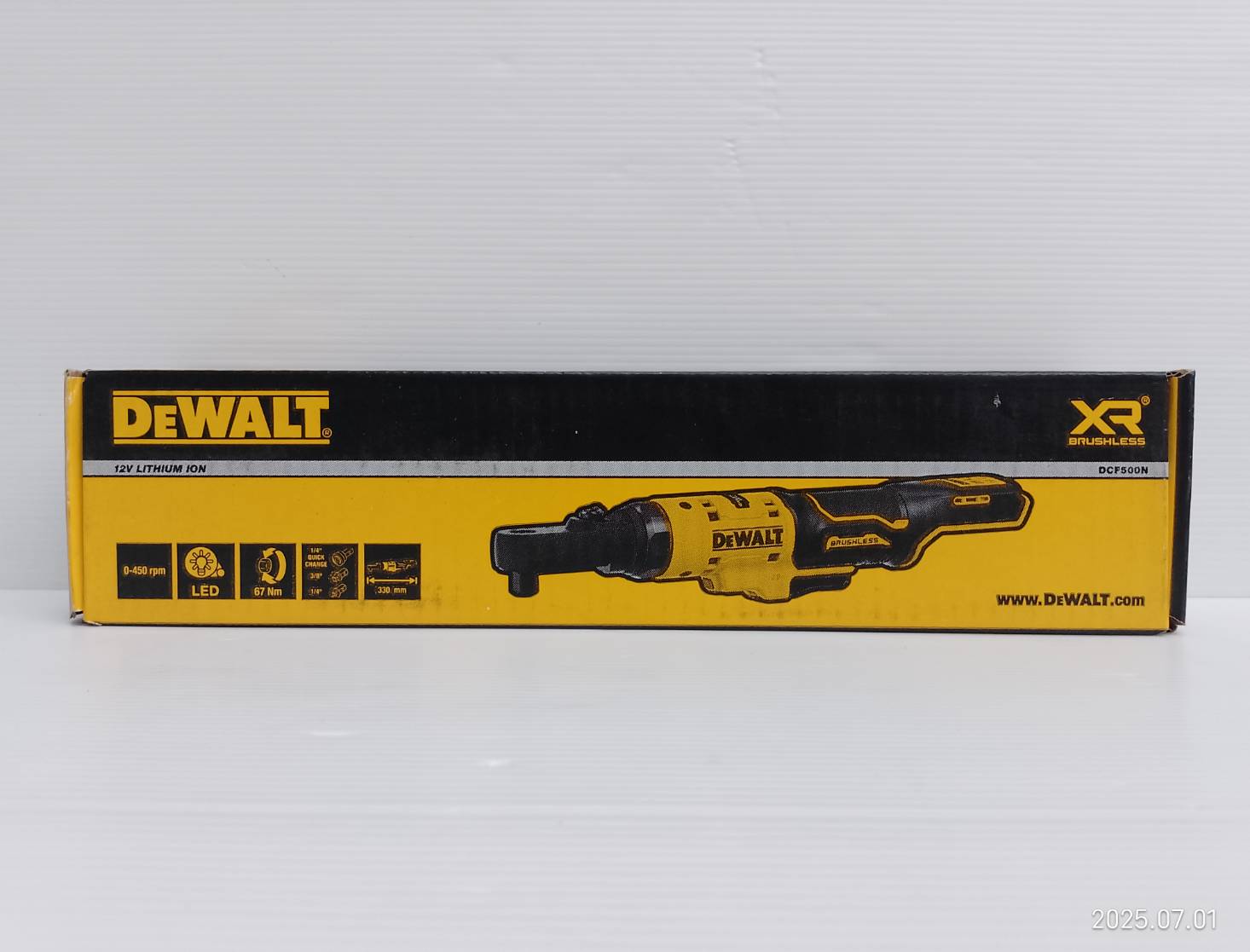DEWALT ประแจบล็อก1/4-3/8 นิ้ว 12V DCF500N-XJ ด้ามสั้น (ตัวเปล่า)