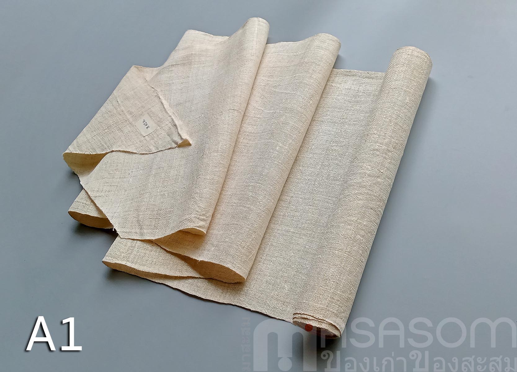 ผ้าใยกัญชงทอมือสีธรรมชาติ