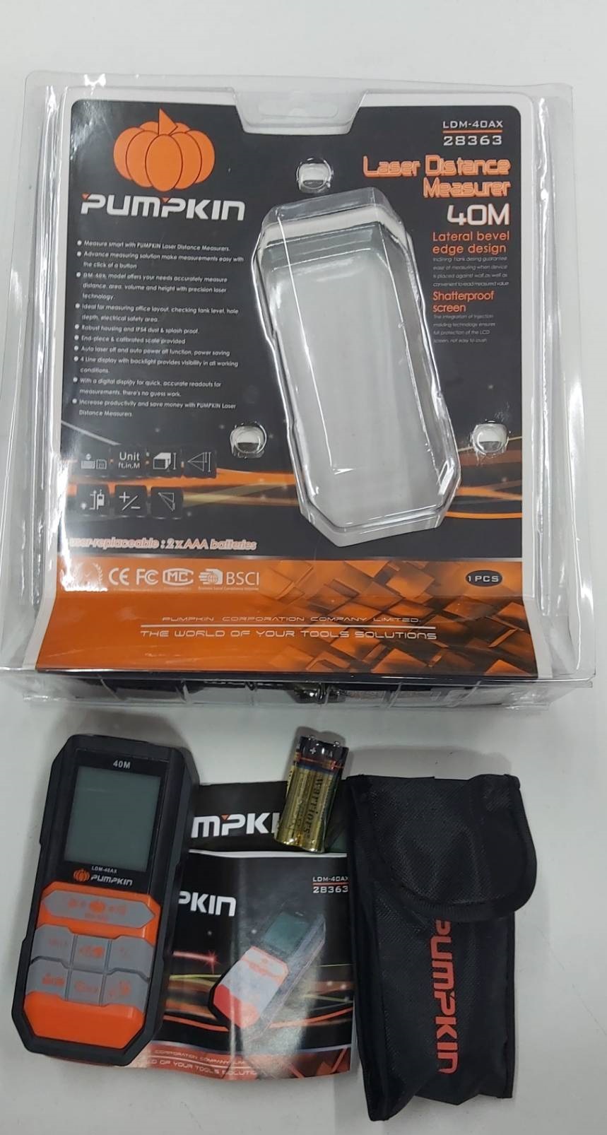 เลเซอร์วัดระยะ40ม. LDM-40AX PUMPKIN