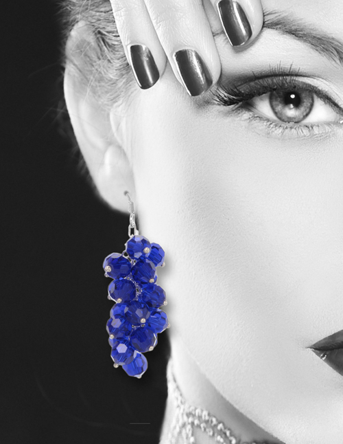 ต่างหูคริสตัล - Crystal swarovski earrings