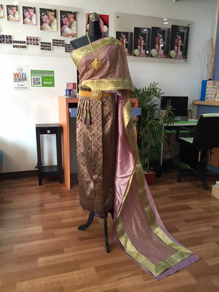 (พร้อมส่ง) ชุดไทยพร้อมส่ง รหัส 018