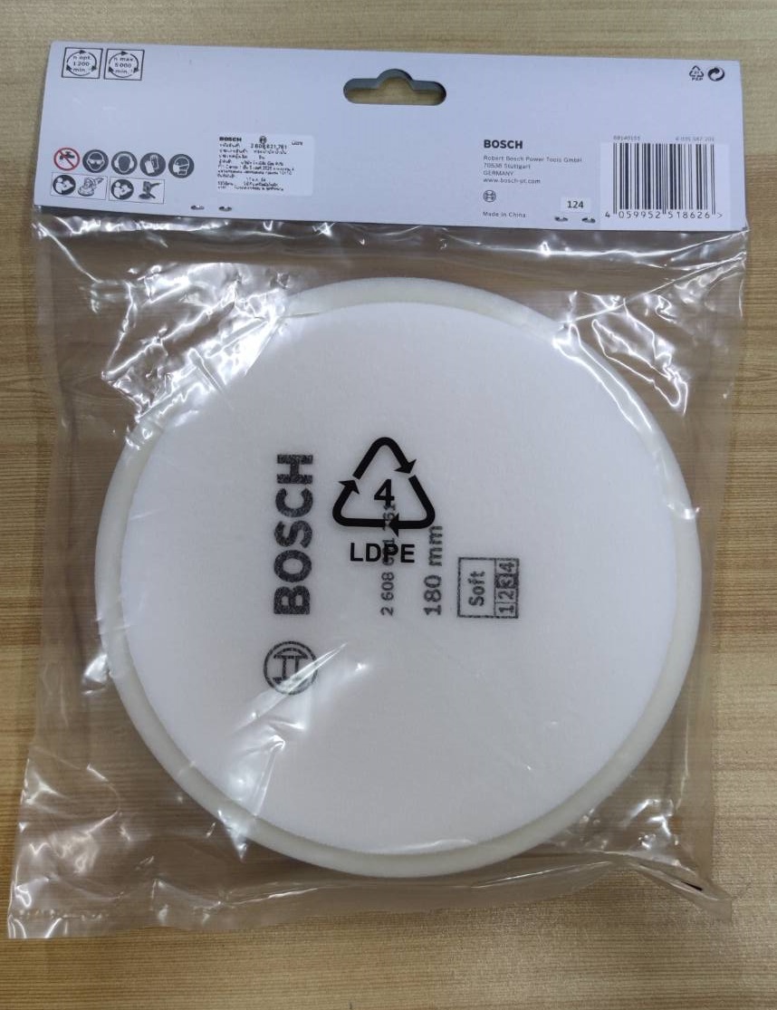 ฟองน้ำ7" Soft BOSCH สีขาว