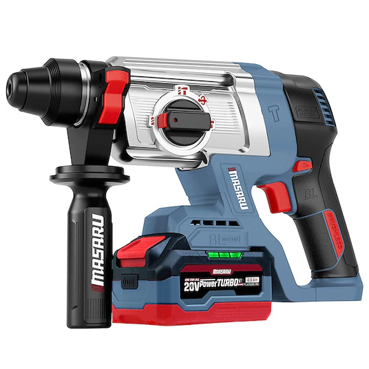 MASARU สว่านโรตารี่ไร้สาย รุ่น SCDR-205-B1 มอเตอร์ Brushless เจาะปูน สกัดคอนกรีต แถมดอกเจาะ ดอกสกัด