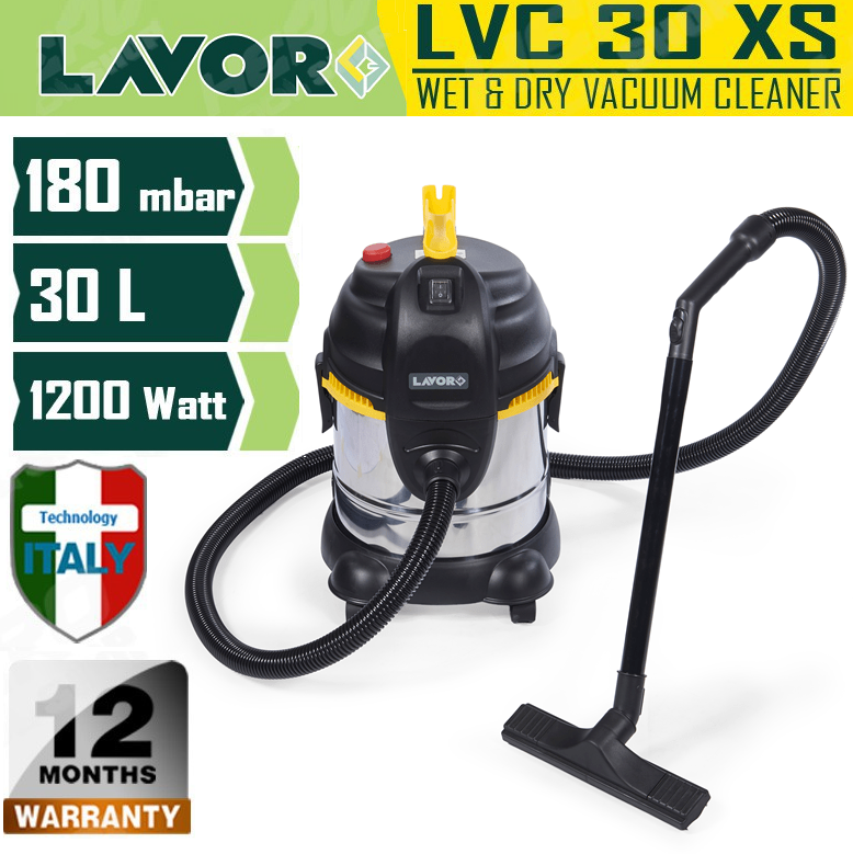 เครื่องดูดฝุ่นน้ำ-แห้ง30ลิตร LVC-30XS LAVOR