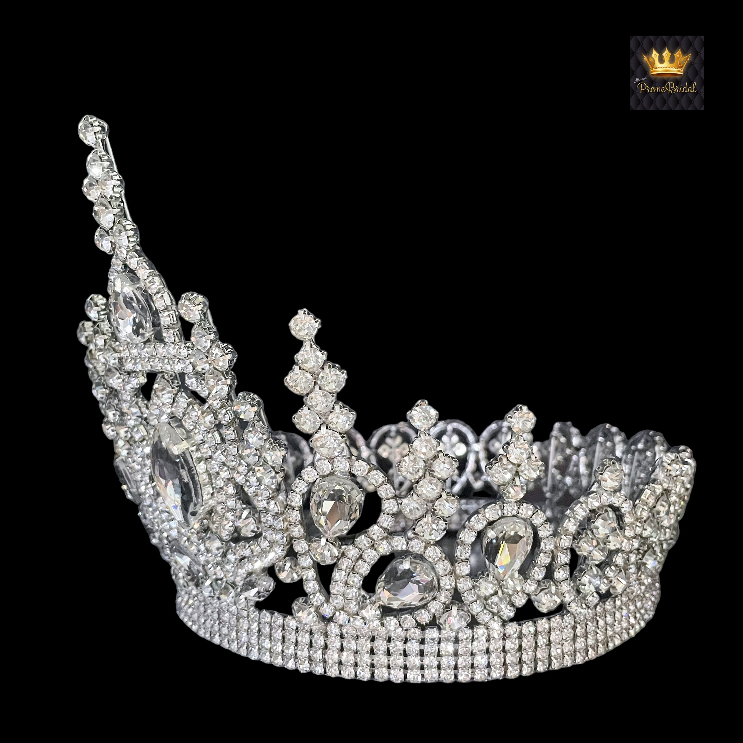 (พร้อมส่งจากไทย) มงกุฏ 108 สีขาว มงกุฎนางงาม มงกุฎเพชร มงกุฎประกวด สินค้าพร้อมส่ง ไม่ต้องรอนาน งานพรีเมี่ยม