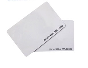 บัตรคีย์การ์ดแบบบาง 0.8mm No. Run