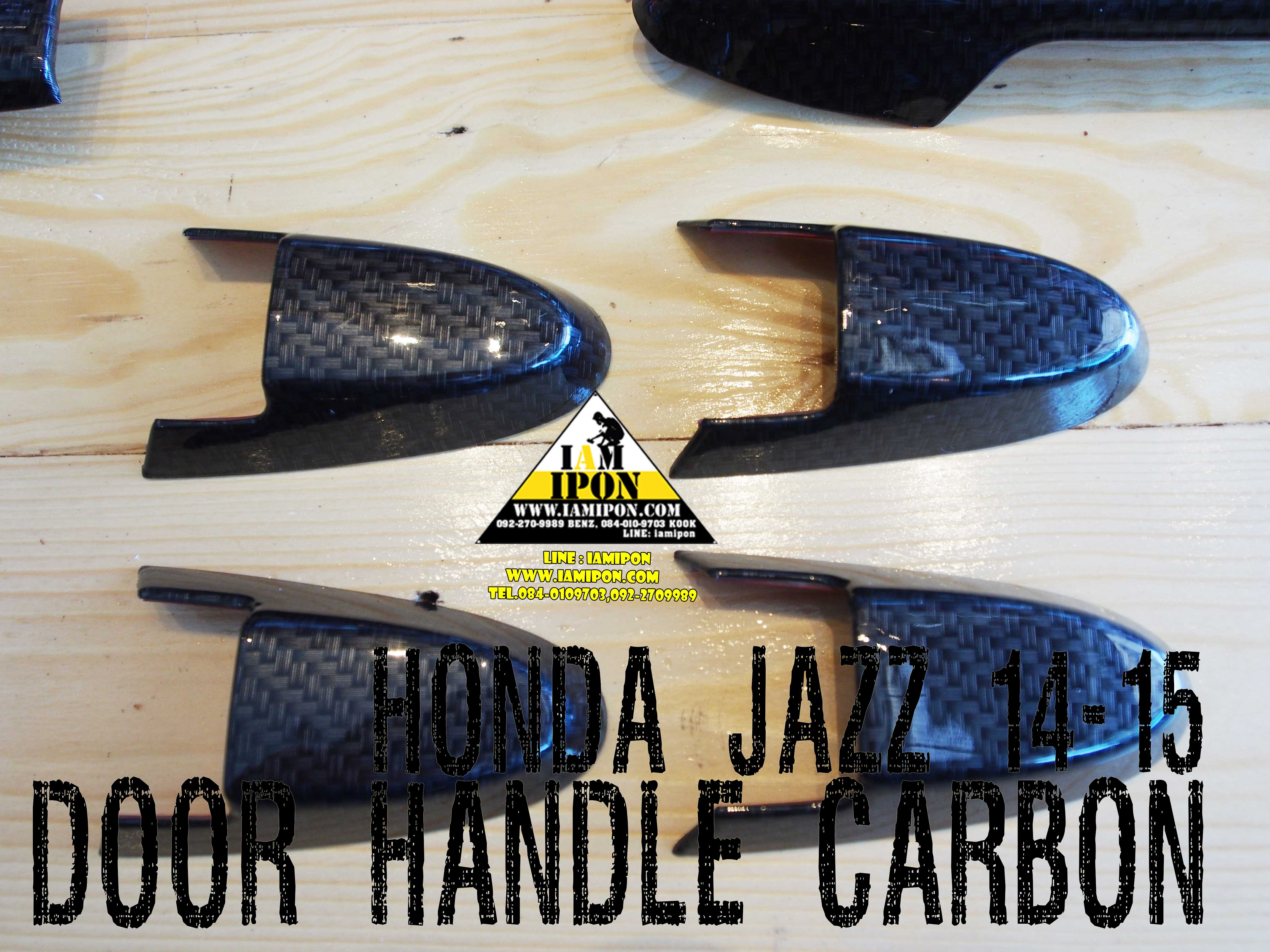 DOOR HANDLE JAZZ CABON GK 14 -15 ครอบมือจับเปิดประตูคาร์บอนแจ๊ส จีเค ปี14 - 15