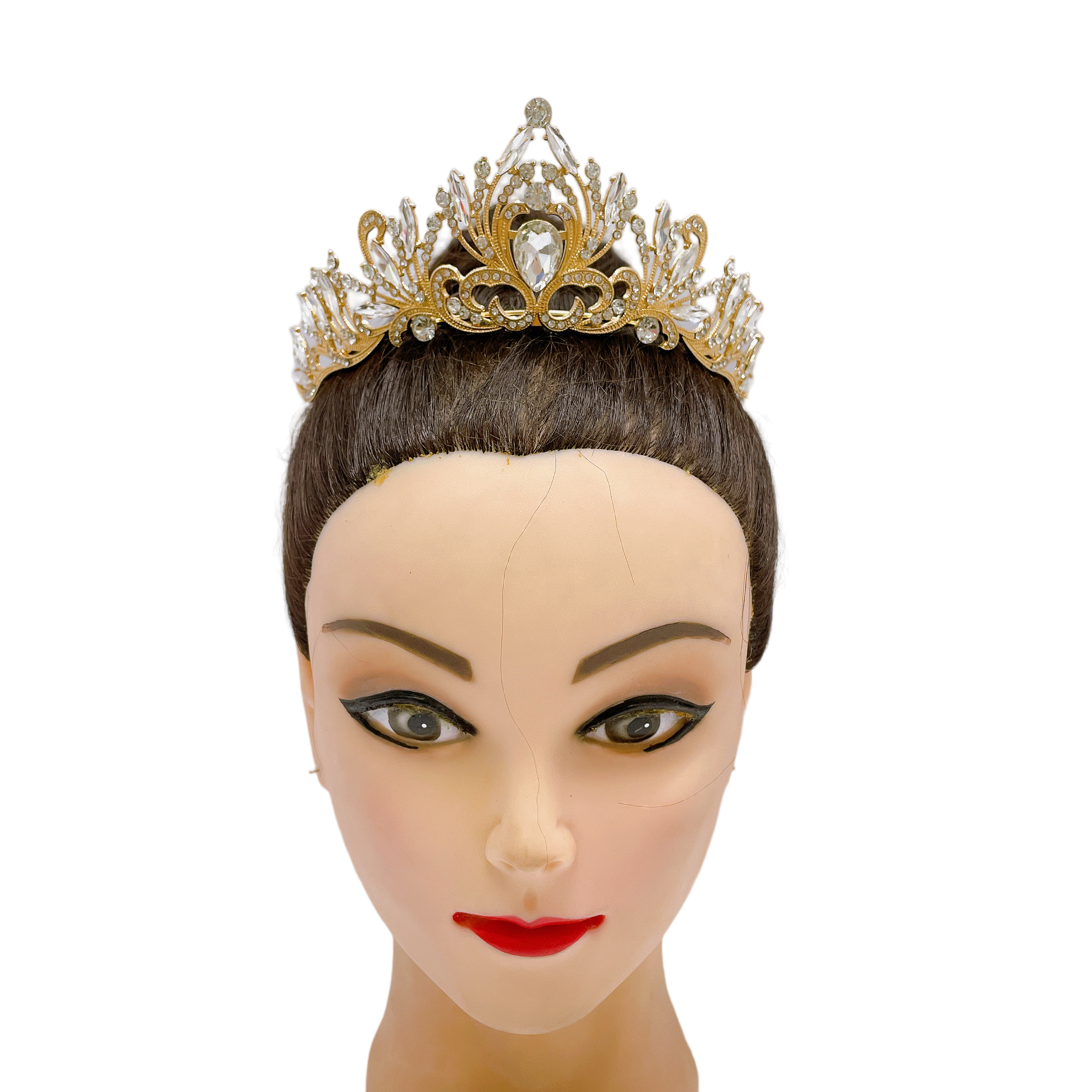 (พร้อมส่ง) เทียร่า 331 สีทองมงกุฎนางงาม งานสวย ปราณีต QCเพชรทุกเม็ด สินค้าพร้อมส่งจากไทย