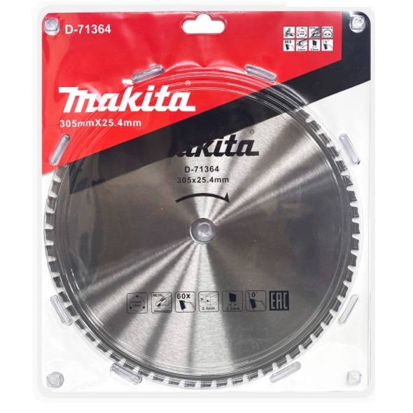 ใบเลื่อยตัดเหล็ก 12"x60T MAKITA D-71364