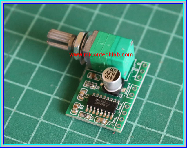 1x PAM8403 Class D 3W+3W Power Amplifier with Volume & Switch Module