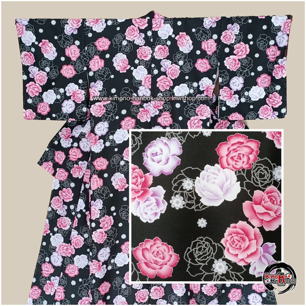 กิโมโนดำลายกุหลาบ01