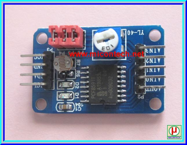 1x วงจร PCF8591 แปลงดิจิตอลเป็นแอนาลอกและแปลงแอนาลอกเป็นดิจิตอล(A/D and D/A)