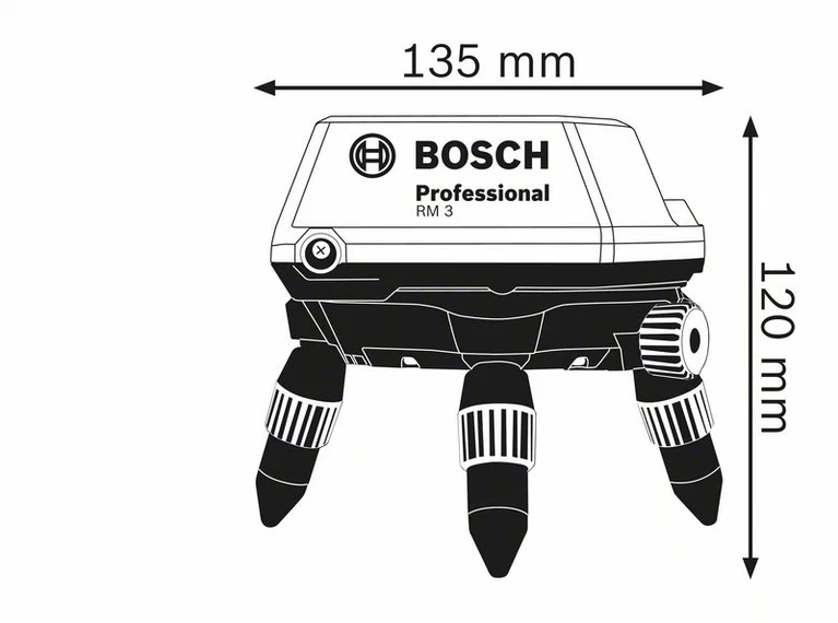 ขาตั้งหมุนด้วยมอเตอร์เพื่อปรับแนวเส้น RM3 BOSCH