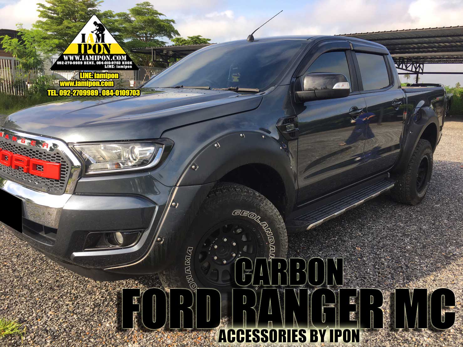 WING MIRROR FORD RANGER MC CARBON ครอบกระจกมองข้างคาร์บอนฟอร์ดเรนเจอร์ MC