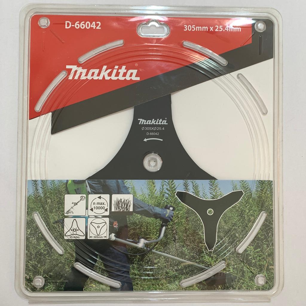 ใบมีดตัดหญ้า 3 คม 305×25.4×3.0mmx3T รูเพลา25.4mm MAKITA #D-66042