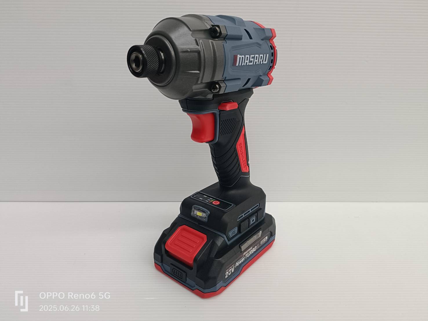 MASARU รุ่น SCDI-145-B2 ไขควงกระแทก20V 250N.m มอเตอร์ Brushless พร้อมอุปกรณ์ครบชุด Power Turbo