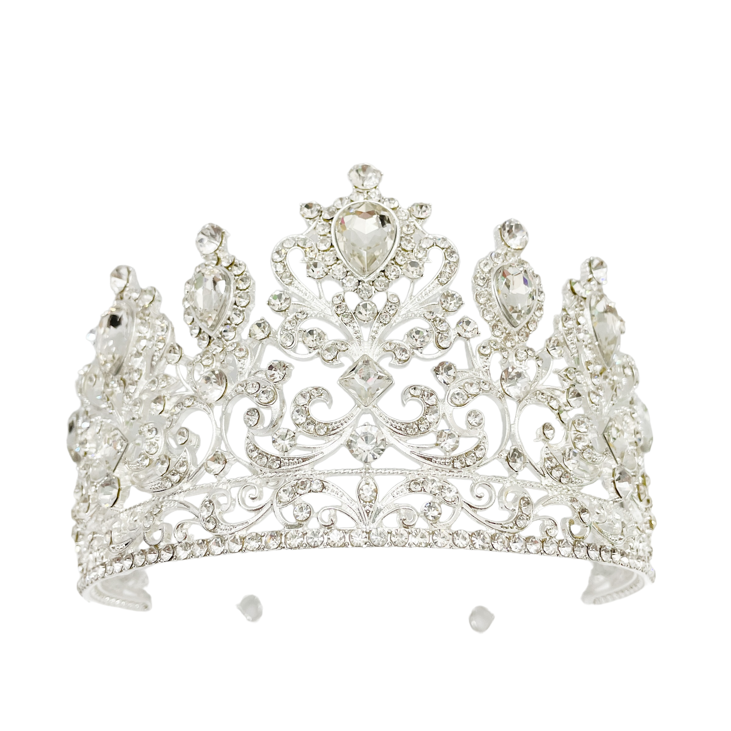 (พร้อมส่ง) เทียร่า 359 สีเงิน งานสวย ปราณีต QCเพชรทุกเม็ด สินค้าพร้อมส่งจากไทย