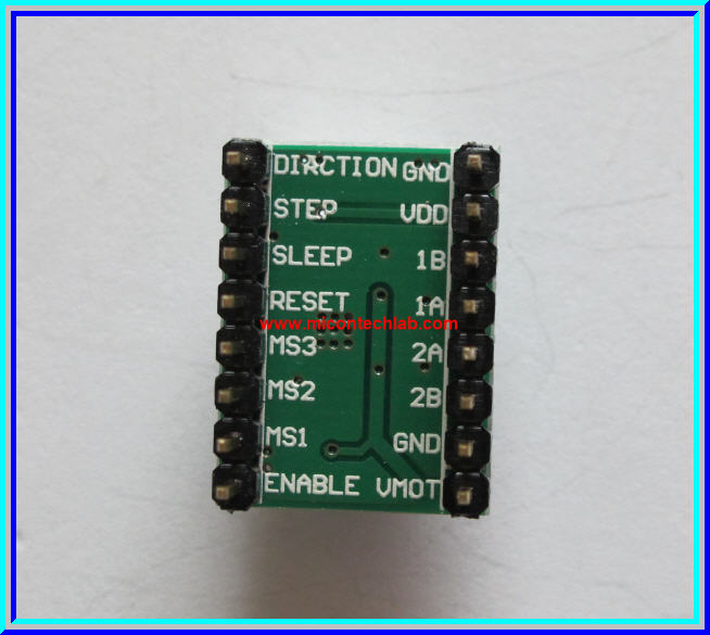 1x แผงวงจรขับสเตปมอเตอร์ A4988 Stepper Motor Driver + Heatsink